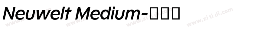 Neuwelt Medium字体转换